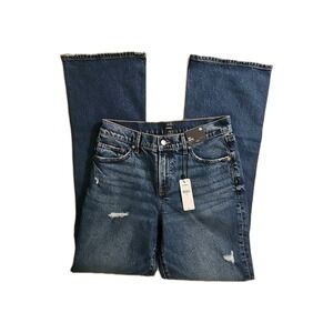 Express Mid-Rise Boot‎ Jeans Stretch Distressed Women's Size 8R NEW